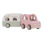 Preview: Little Dutch - Spielzeugauto mit Wohnwagen